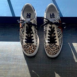 Animal print sneakers